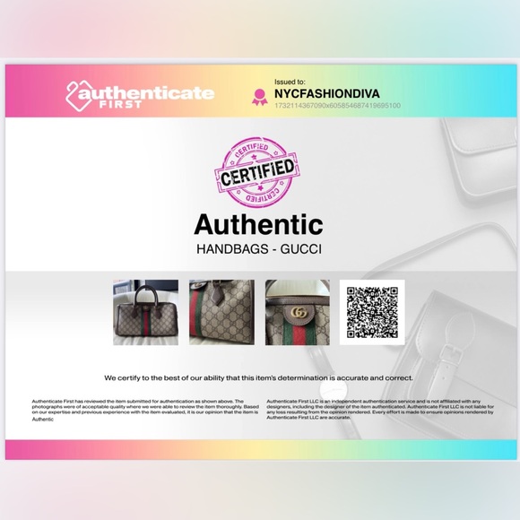 GUCCI GG Supreme Monogram Web Medium Ophidia Boston Bag w/COA and Dustbag - Picture 14 of 17